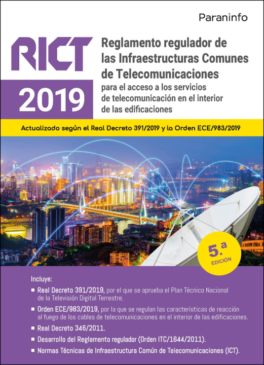 Kniha Reglamento regulador de las Infraestructuras Comunes de Telecomunicaciones (RICT 2019) 5.? edición 2022 
