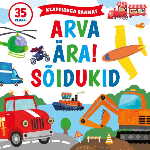 Knjiga Arva ära! sõidukid 