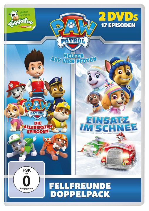 Wideo Paw Patrol & Paw Patrol - Einsatz im Schnee, 2 DVDs 