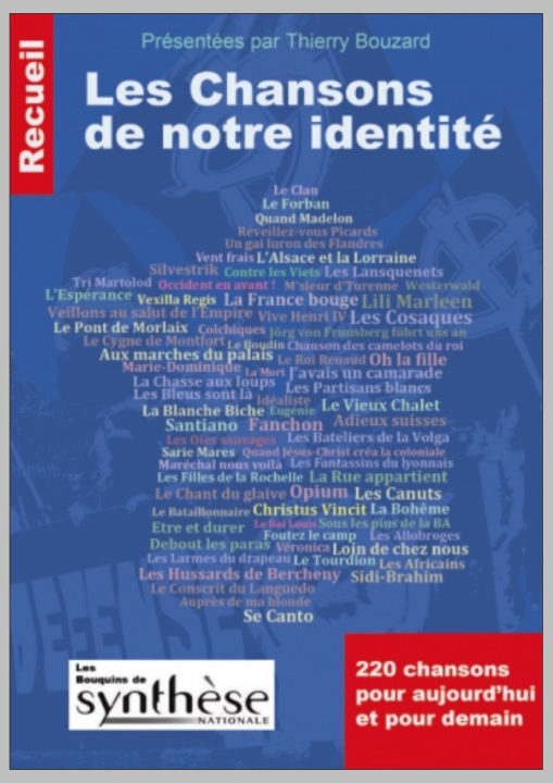 Boek Les chansons de notre identité Bouzard