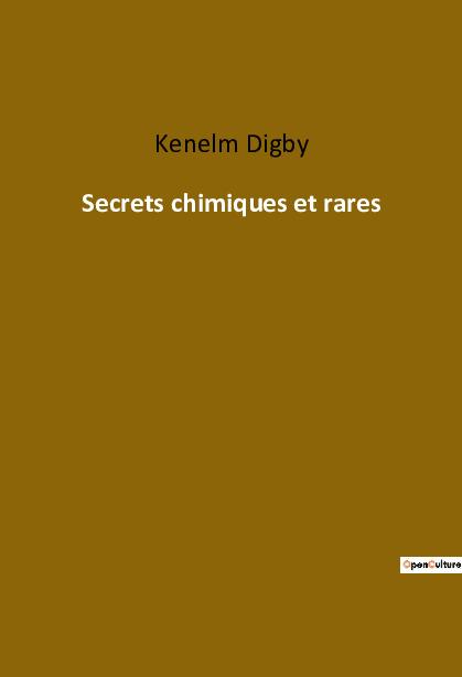 Kniha Secrets chimiques et rares Digby