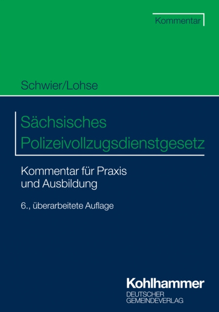 E-knjiga Sachsisches Polizeivollzugsdienstgesetz Henning Schwier