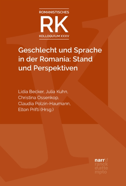 E-kniha Geschlecht und Sprache in der Romania: Stand und Perspektiven Lidia Becker