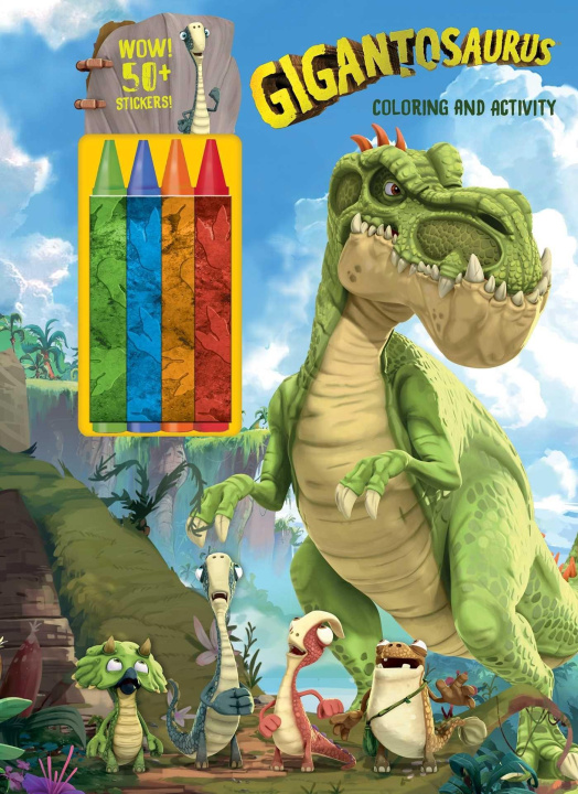 Carte Gigantosaurus: Coloring and Activity Book with Crayons 