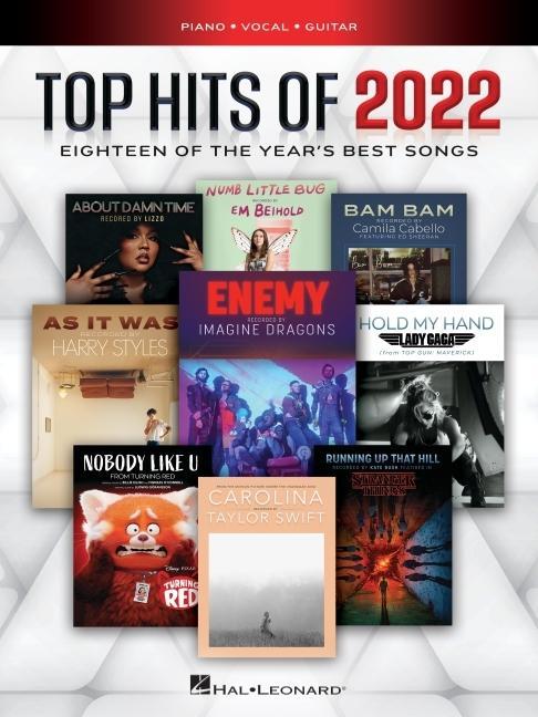Kniha Top Hits of 2022 - Eighteen of the Year's Best Songs Arranged for Piano/Vocal/Guitar 