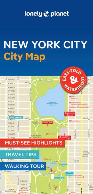 Tiskovina Lonely Planet New York City Map 