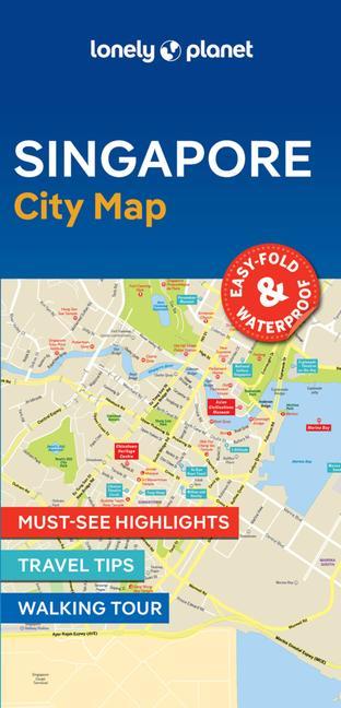 Tlačovina Lonely Planet Singapore City Map 