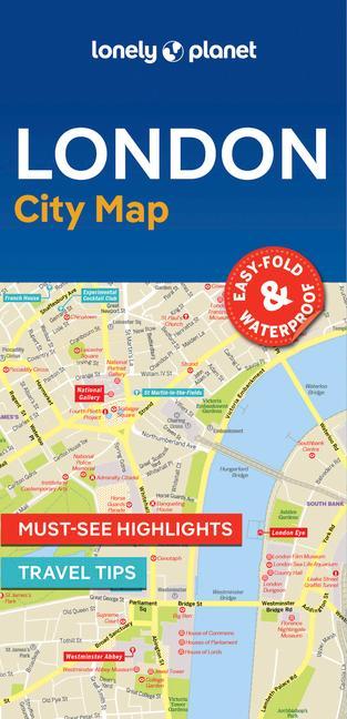Tiskovina Lonely Planet London City Map 
