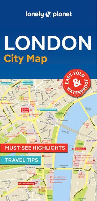 Prasa Lonely Planet London City Map 