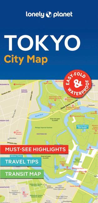 Prasa Lonely Planet Tokyo City Map 