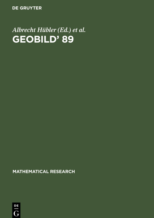 Könyv Geobild? 89 Werner Nagel