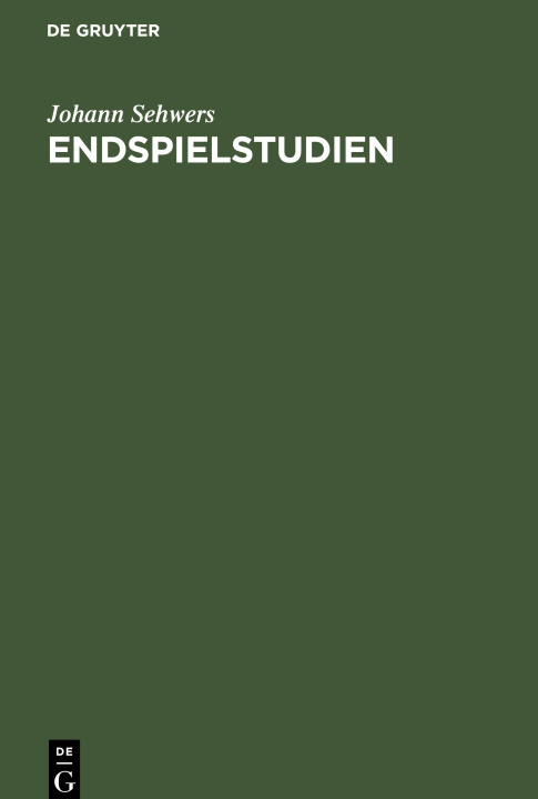 Knjiga Endspielstudien Johann Sehwers