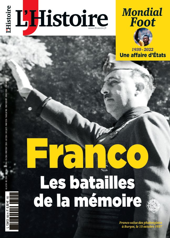 Kniha L'Histoire N°502 : Franco, les batailles de la mémoire - Dec 2022 
