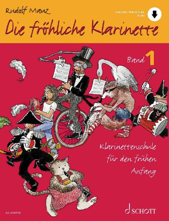 Kniha RUDOLF MAUZ : DIE FROHLICHE KLARINETTE BAND 1 - RECUEIL + ENREGISTREMENTS ONLINE RUDOLF MAUZ