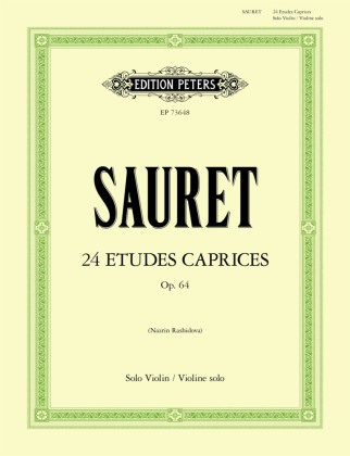 Prasa 24 Etudes Caprices op. 64 for Solo Violin Ãmile Sauret