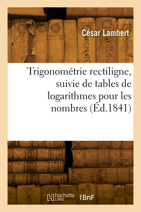 Knjiga Trigonométrie rectiligne LAMBERT-C