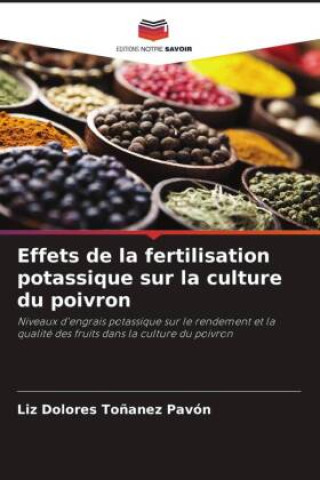 Kniha Effets de la fertilisation potassique sur la culture du poivron 