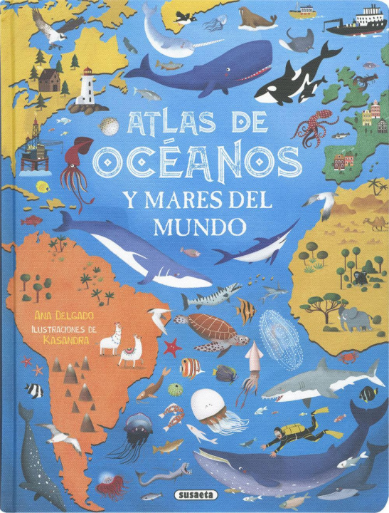 Carte Atlas de océanos y mares del mundo 