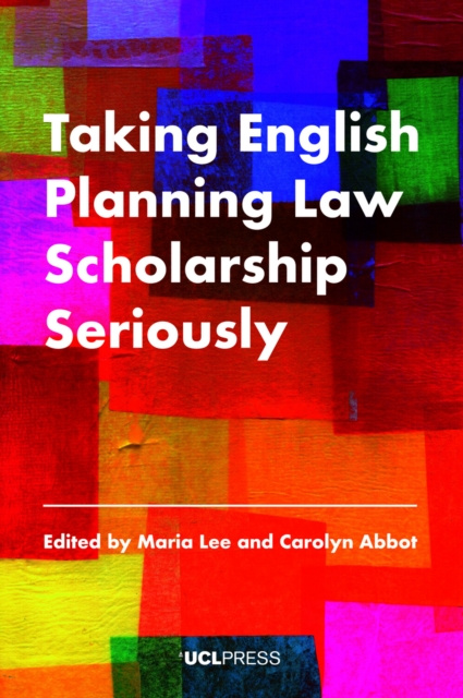 E-book Taking English Planning Law Scholarship Seriously Maria Lee