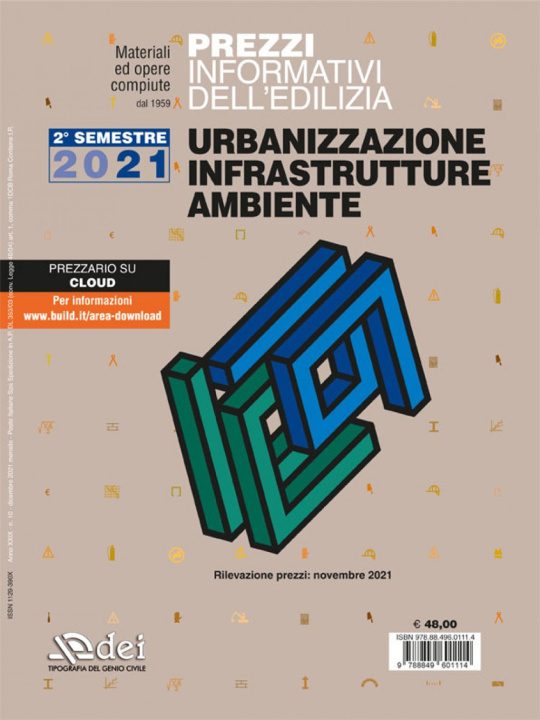 Книга Prezzi informativi dell'edilizia. Urbanizzazione infrastrutture ambiente. Novembre 2021 