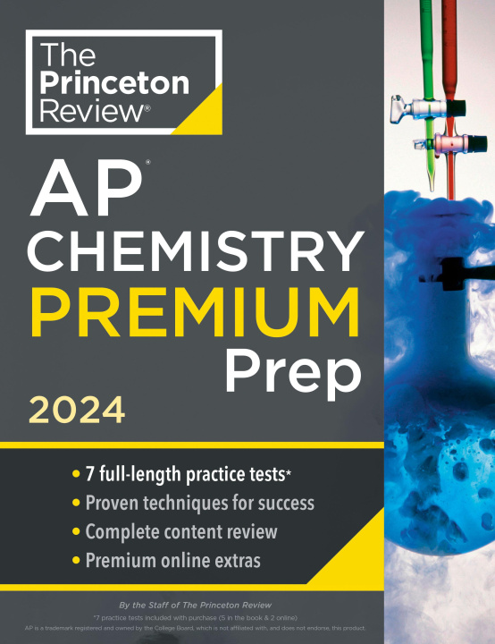 Książka Princeton Review AP Chemistry Premium Prep, 2024: 7 Practice Tests + Complete Content Review + Strategies & Techniques 