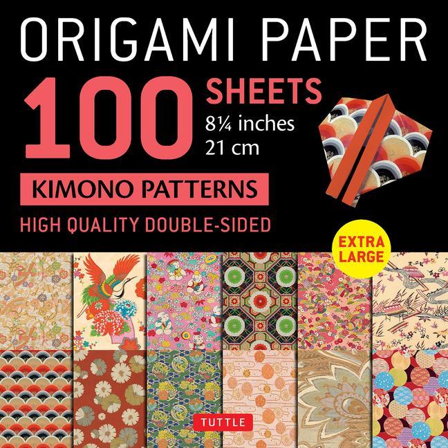 Naptár/Határidőnapló Origami Paper 100 sheets Japanese Kimono 8 1/4" (21 cm) 
