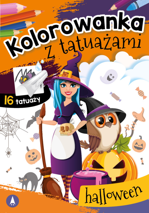 Książka Kolorowanka z tatuażami. Halloween 