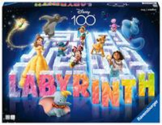 Játék Ravensburger 27460 - Disney 100 Labyrinth - Der Familienspiel-Klassiker für 2-4 Spieler ab 7 Jahren mit den beliebtesten Disney Charakteren 