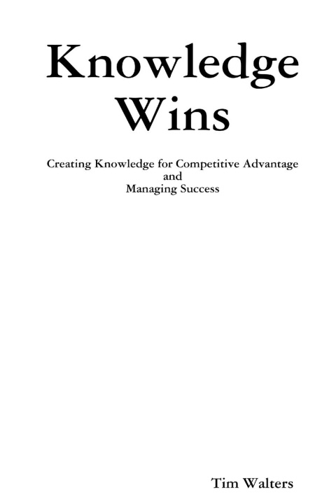 Buch Knowledge Wins Tim Walters