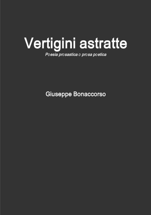 Book Vertigini astratte Giuseppe Bonaccorso