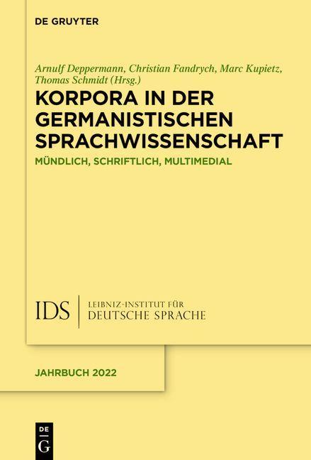 Kniha Korpora in der germanistischen Sprachwissenschaft Christian Fandrych