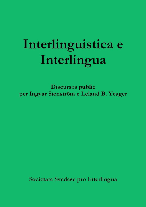 Книга Interlinguistica e Interlingua 