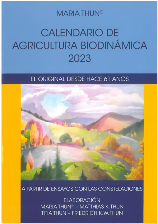 Könyv 2023 CALENDARIO DE AGRICULTURA BIODINAMICA STEINER