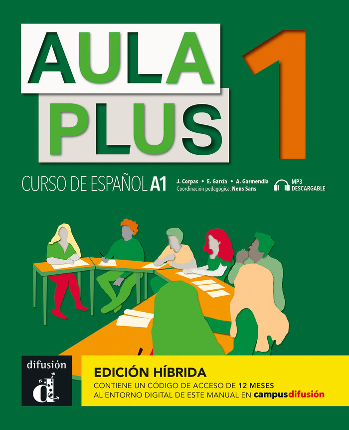 Livre AULA PLUS 1 ED.HIBRIDA L. DEL ALUMNO CORPAS