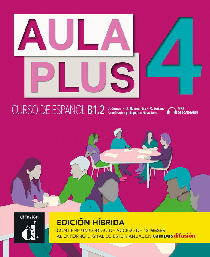 Könyv Aula Plus 4 Ed. Hibrida L. del alumno 