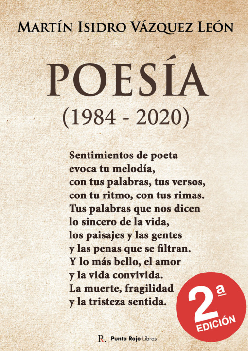 Kniha Poesía (1984-2022) 2ª Edición Vázquez León