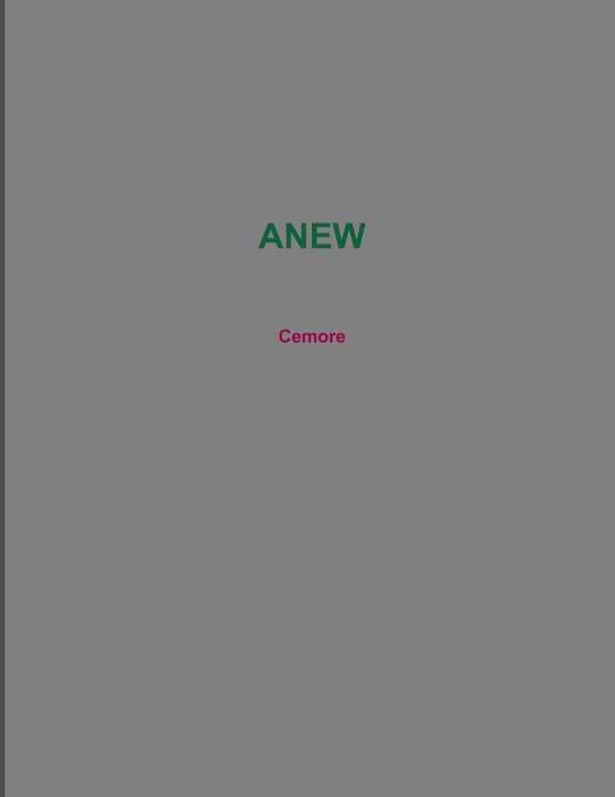 Knjiga ANEW Cemore