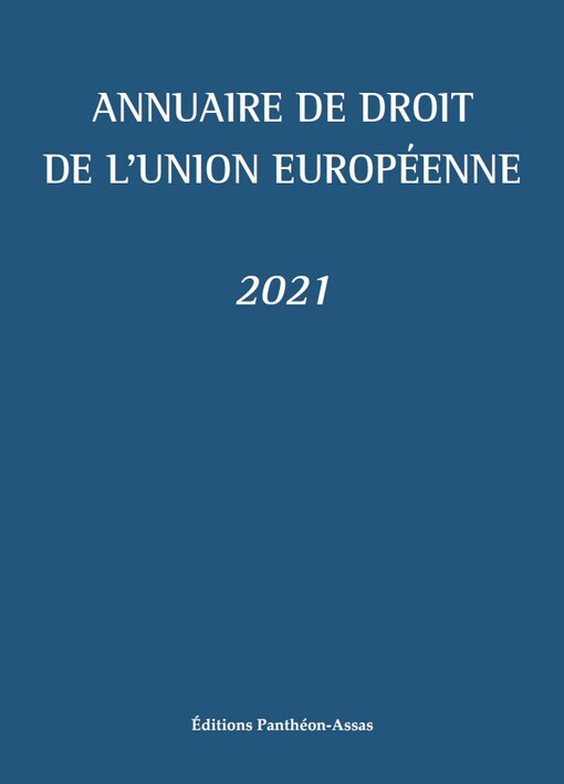 Kniha Annuaire de droit de l'Union européenne 2021 Picod