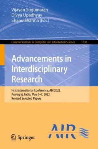 Libro Advancements in Interdisciplinary Research Vijayan Sugumaran