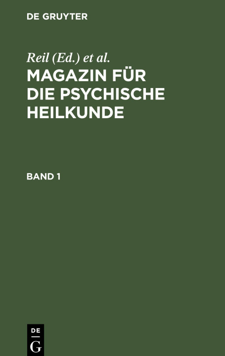 Kniha Magazin für die psychische Heilkunde. Band 1 Keissler