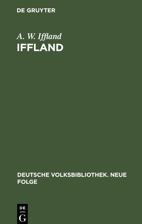 Knjiga Iffland A. W. Iffland