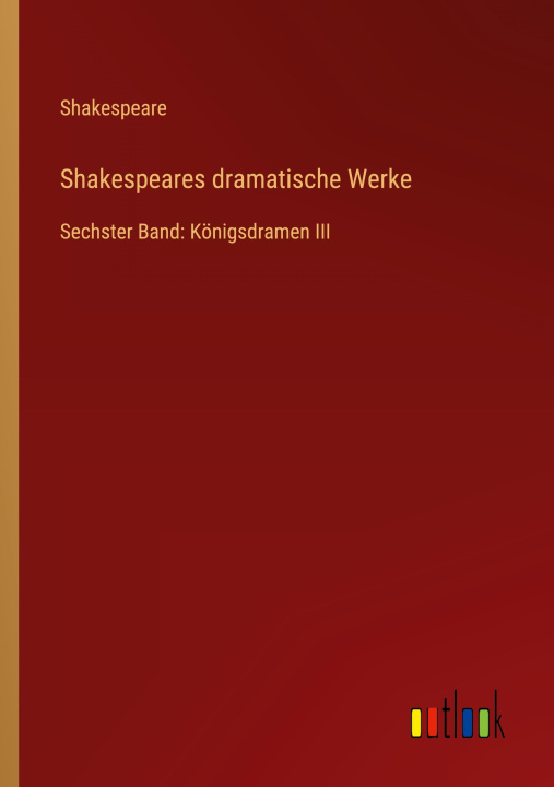 Knjiga Shakespeares dramatische Werke Shakespeare