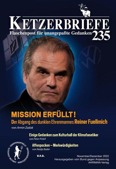 Book Mission erfüllt! Der Abgang des dunklen Ehrenmannes Reiner Fuellmich Armin Zadak