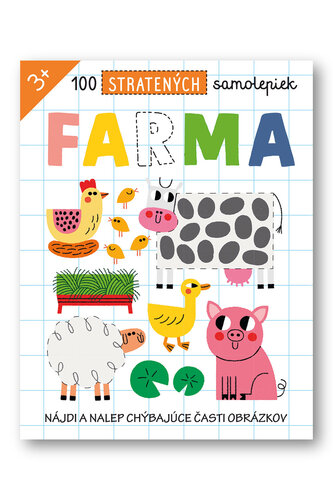 Kniha 100 stratených samolepiek Farma 