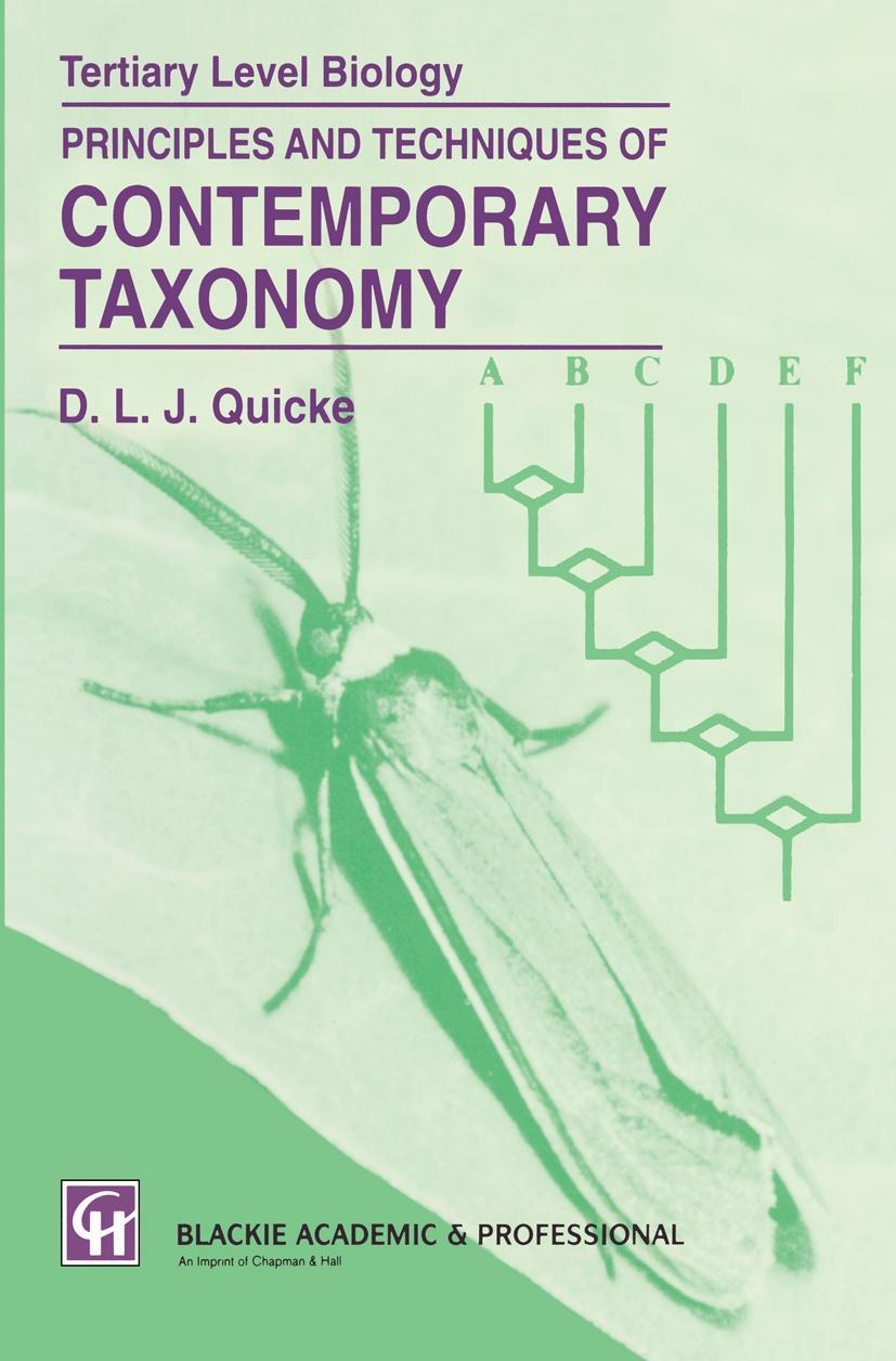 Könyv Principles and Techniques of Contemporary Taxonomy Donald L. J. Quicke