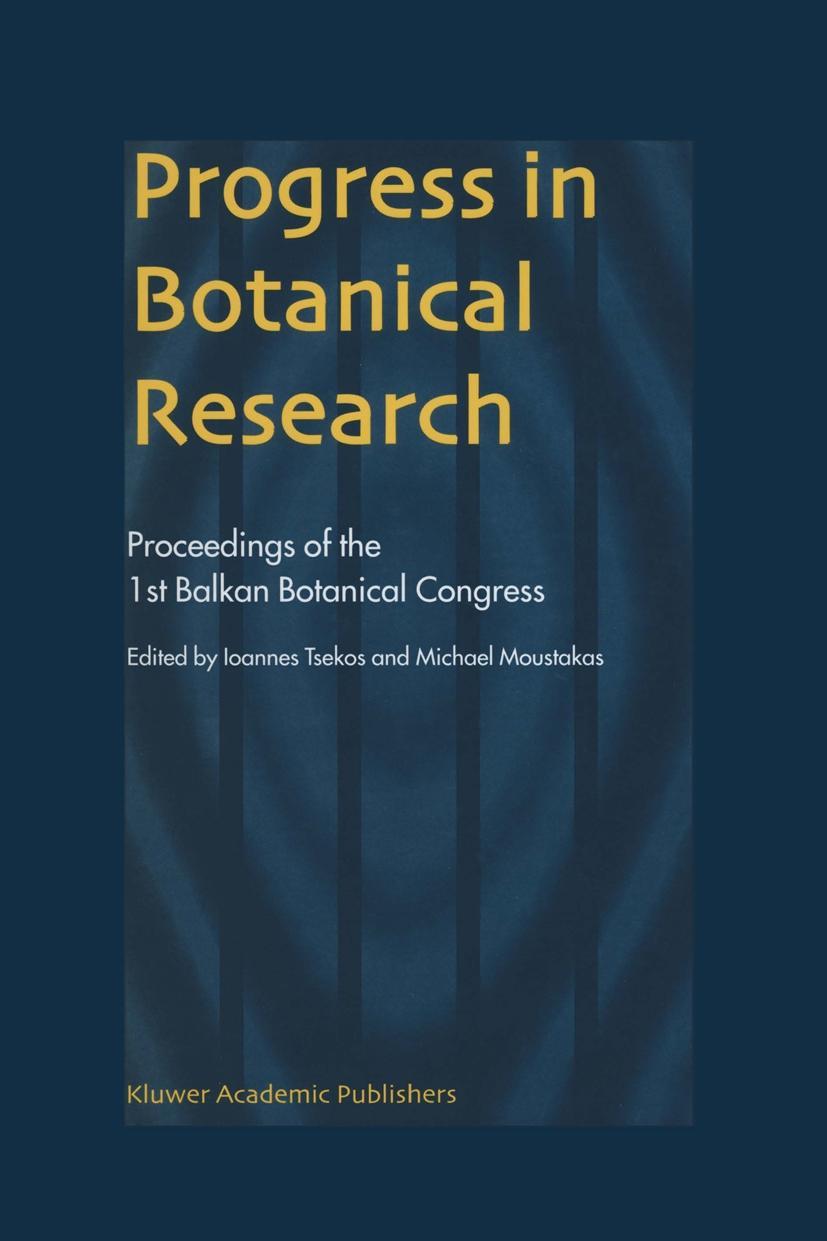 Boek Progress in Botanical Research Ioannes Tsekos