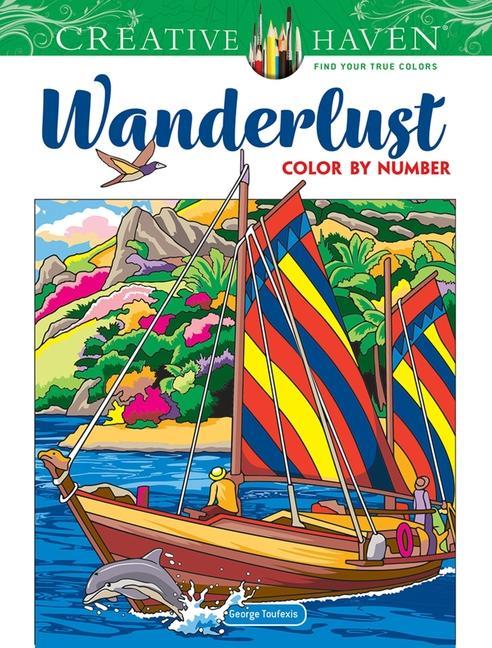 Book Creative Haven Wanderlust Color by Number 