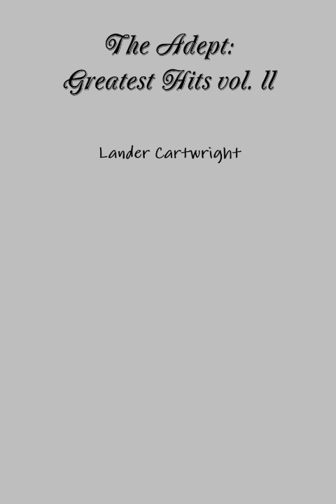 Knjiga The Adept Lander Cartwright