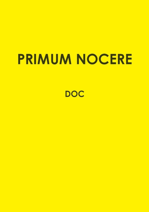 Book PRIMUM NOCERE DOC
