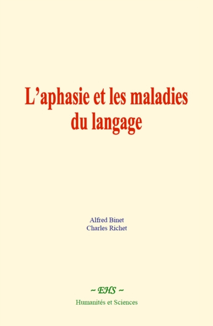 E-kniha L'aphasie et les maladies du langage Charles Richet
